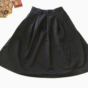 T. Babaton Black High Waisted Cotton Skirt Size 0